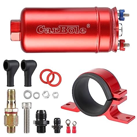 Snapklik CarBole 12V External Inline Fuel Pump 300LPH High Flow