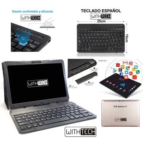 Withtech Cis Edison V Gb Wifi G Funda Con Teclado