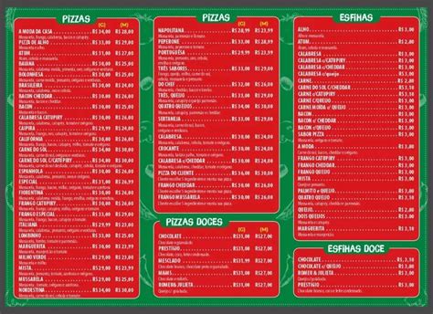 Menu Em Pizzaria Esfiharia Preferencial Fortaleza