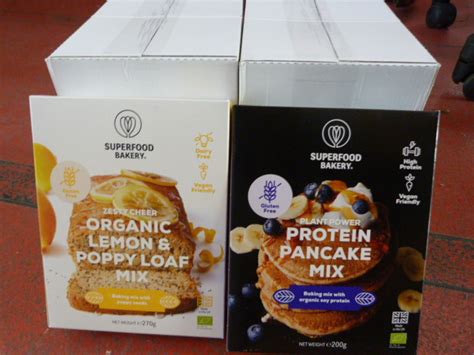 Superfood Bakery Mixes 6x Lemon And Poppy Loaf And 6x Protein Pancake