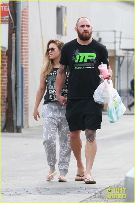 Ronda Rousey Kisses Travis Browne Flaunts Rare PDA Photo 3527477