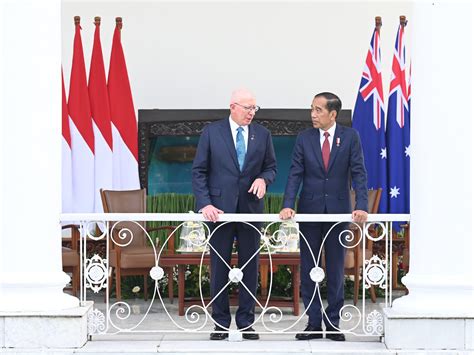 Foto Presiden Jokowi Sambut Kunjungan Kenegaraan Gubernur Jenderal