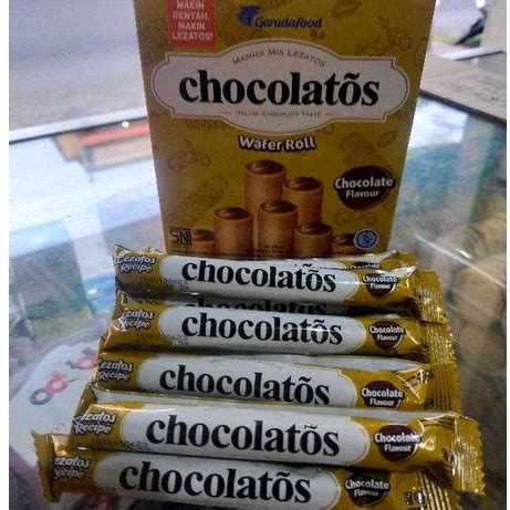 Jual Wafer Roll Chocolatos By Garuda Food Box Pcs Shopee Indonesia