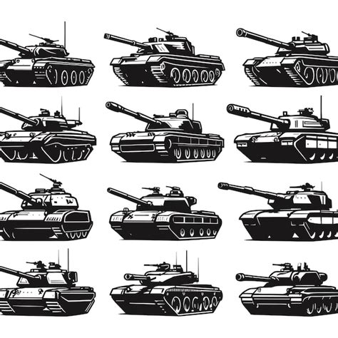 Vector R Servoir Ensemble D Armes De Guerre Et L Arm E Isol E Vecteur