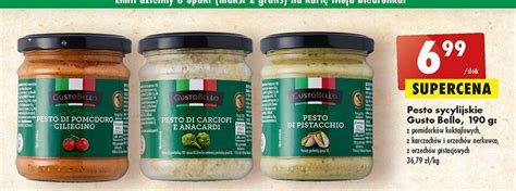 Promocja Pesto z orzechów pistacjowych gustobello w Biedronka