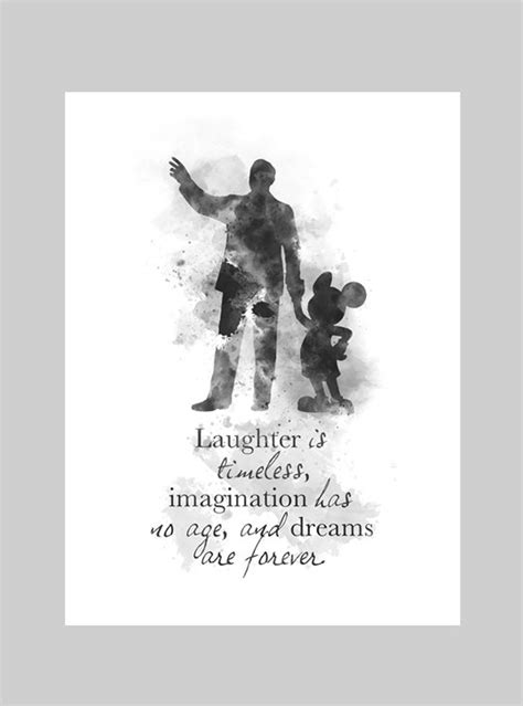 Walt Disney Mickey Mouse Quote ART PRINT Nursery Gift Wall - Etsy