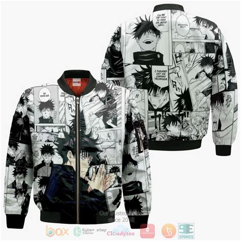 Best Jujutsu Kaisen Fushiguro Megumi Anime Mix Manga Bomber Jacket Hoodie Express Your Unique