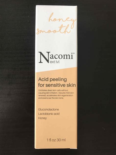 Composition Nacomi Acid Peeling For Sensitive Skin Ufc Que Choisir