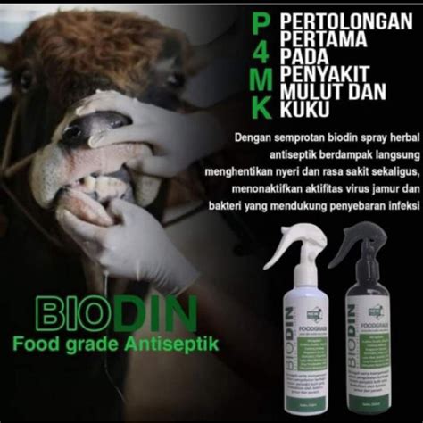 Jual Biodin Obat Pmk Sapi Ampuh Untuk Sapi Gak Mau Makan Dan Luka