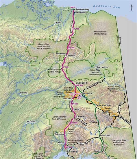 Alaska Natural Gas Pipeline Map