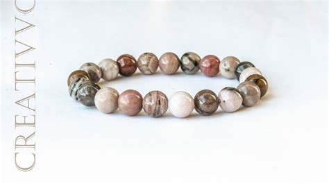 Petrified Wood Bracelet Mm A Grade Mens Bracelet Reiki Etsy