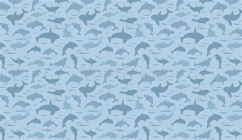 Dolphins Seamless Background Dolphin Seamless Pattern Background