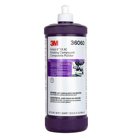 3M Perfect It EX Rubbing Compound Quart 36060 1LT Car Accessories