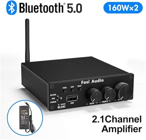 Fosi Audio Bl C Powerful W Bluetooth Amplifier