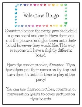 Valentine Party Planned For You By Teach Play With Mrs J Tpt