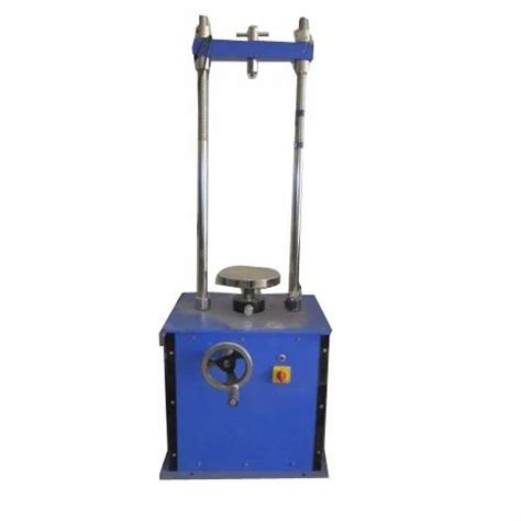 Blue Mild Steel California Bearing Ratio Test Apparatus Automation