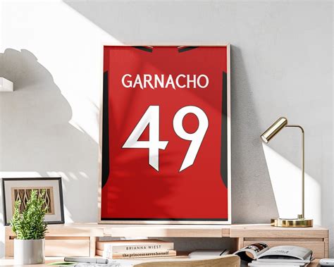 Printable Alejandro Garnacho Shirt, 2023-2024 Kit, Garnacho Jersey ...