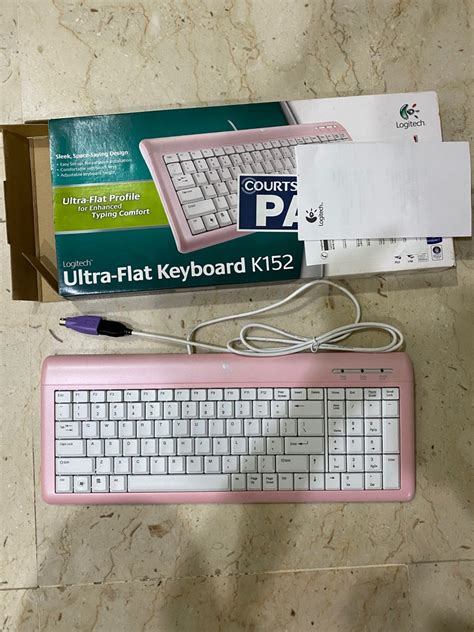 Logitech pink keyboard, Computers & Tech, Parts & Accessories, Computer Keyboard on Carousell