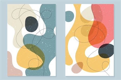 Premium Vector | Abstract designs and shapes contemporary design modern art