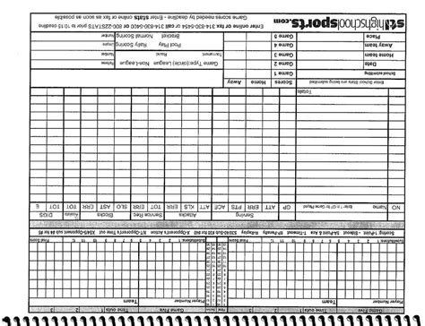 Printable Volleyball Stat Sheets