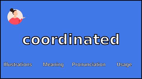 coordinated meaning  pronunciation youtube