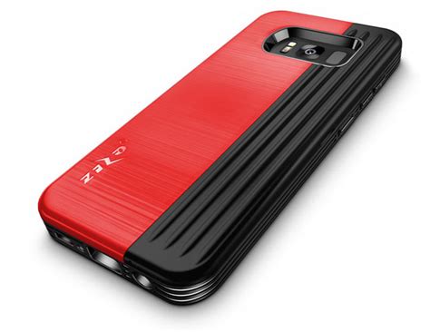 Zizo Retro Samsung Galaxy S8 Wallet Stand Case Red Black