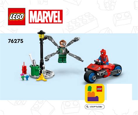 Manual de uso Lego set 76275 Super Heroes Persecución en Moto Spider