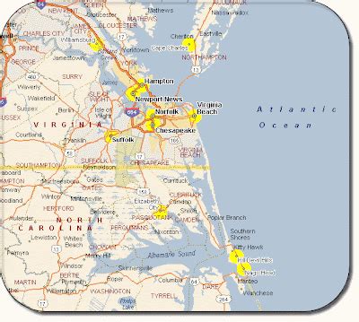 Virginia Beach Map Free Printable Maps