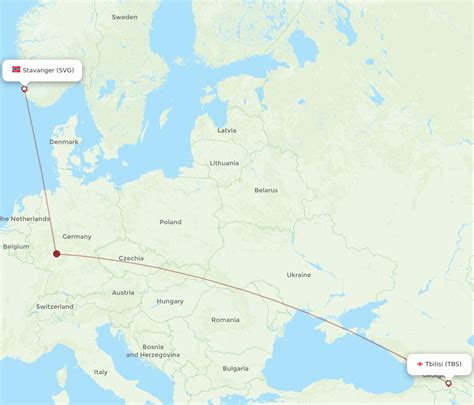 All Flight Routes From Stavanger To Tbilisi Svg To Tbs Flight Routes