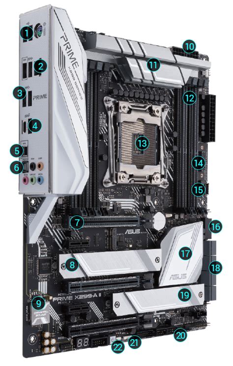 Asus Prime X299 A Ii Motherboard Atx Lga2066 Socket X299