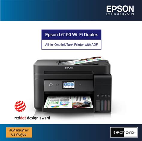 Epson L6190 Wi Fi Duplex All In One Ink Tank Printer With Adf Techpro