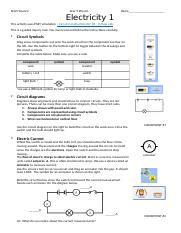 Y Physics Phet Electric Circuits Docx Scgs Science Year