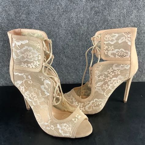 Liliana Shoes Liliana Barbara 22 Nude High Heel Ankle Boots New In