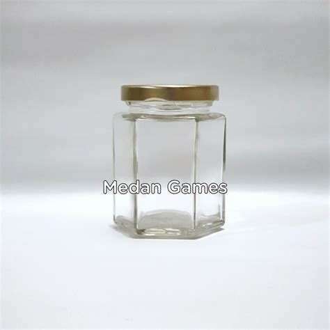 Jual Toples Jar Botol Kaca Hexagonal 160ml 180 Ml 190ml Baru Murah