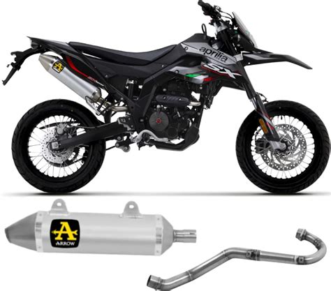 Arrow Komplettanlage Kein Kat Thunder Aluminium Endkappe Edelstahl