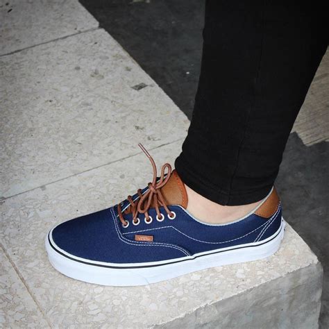 Venta Vans Azules Con Suela Cafe En Stock