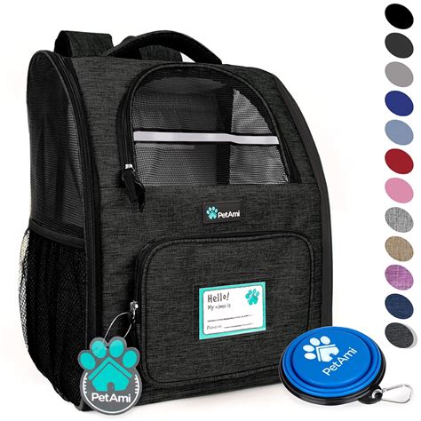 Petami Deluxe Pet Carrier Backpack Charcoal