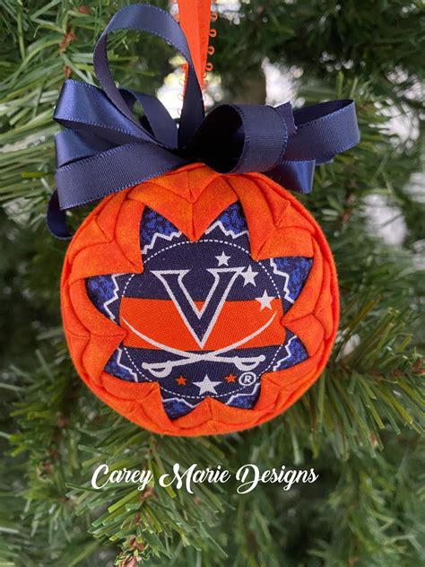 Uva Ornament Uva Fabric Uva Wahoo Wahoowa College Etsy