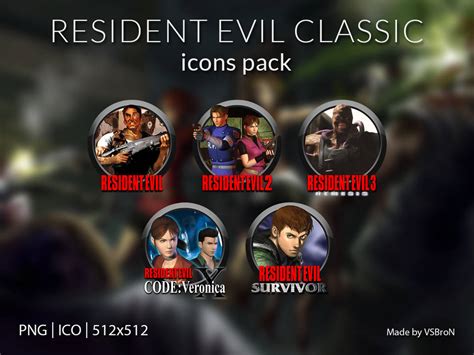 Resident Evil Classic Icons Pack by VSBroN on DeviantArt