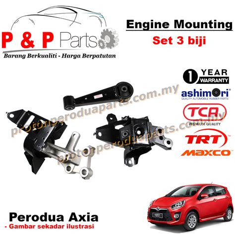 Engine Mounting Pcs Set Perodua Axia Year Warranty Proton