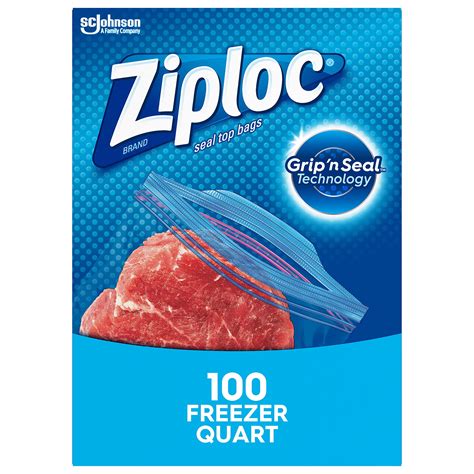 Ziploc Quart Food Storage Freezer Bags New Stay Open Design With Stand Up Bottom Easy To Fill