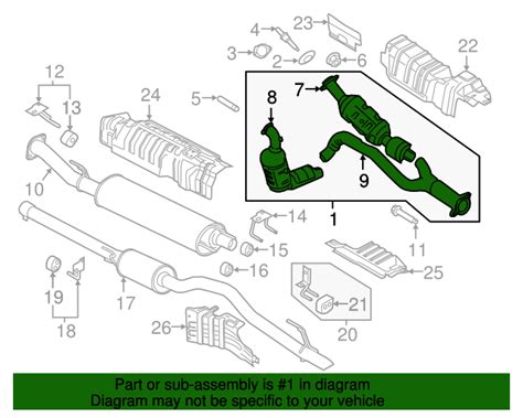 Genuine Oem Ford Part Catalytic Converter Ck Z F P Genuine Oem