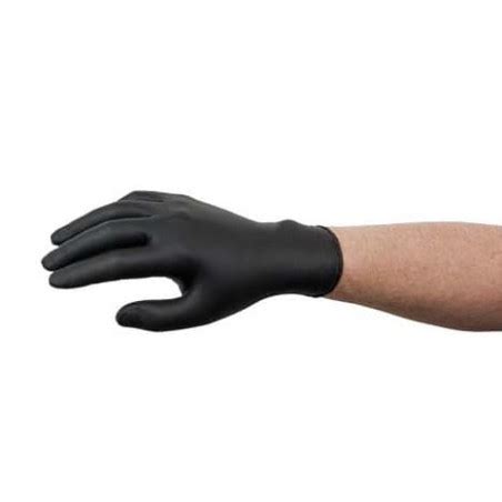 Gants Nitrile sans Poudre Noir Taille S AQL 1 5 100 Utés