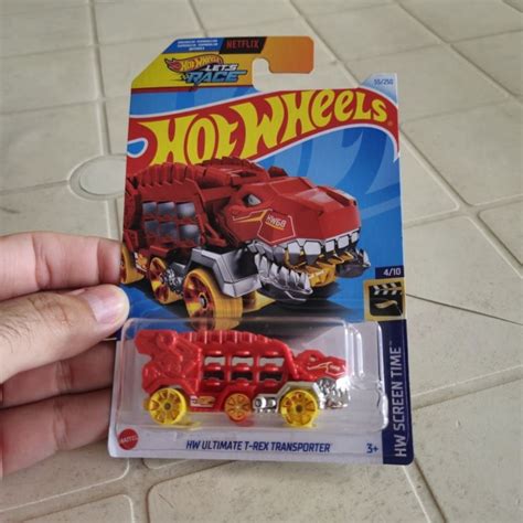Hw Ultimate T Rex Transporter Hw Screen Time Hot Wheels Lote H HTC Shopee Brasil