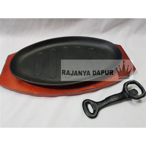 Jual Hot Plate Steak Plus Nampan Kayu Hotplate Steak Sunrise Sun Rise Hot Plate Sun Rise