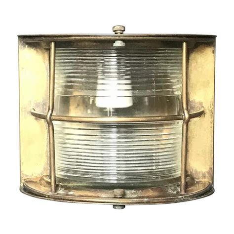 Italian Brass Ship Lamp For Sale At 1stdibs Brass Ship Lights