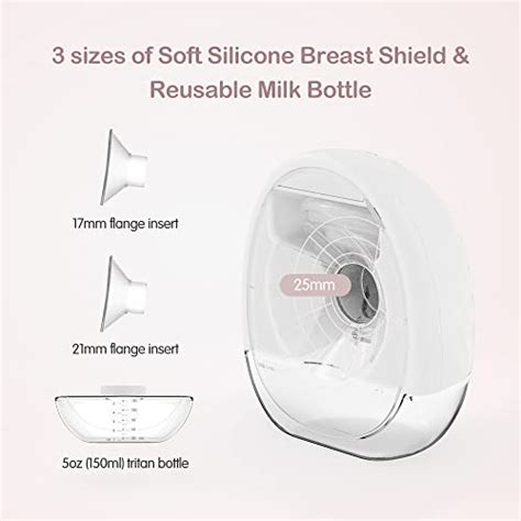 Horigen Wearable Breast Pump For Breastfeeding With Mm Silicone