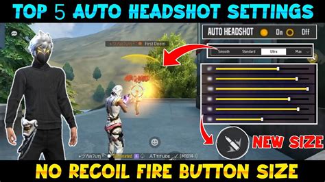 Top 5 Best Auto Headshot Sensitivity Settings Free Fire Max Best