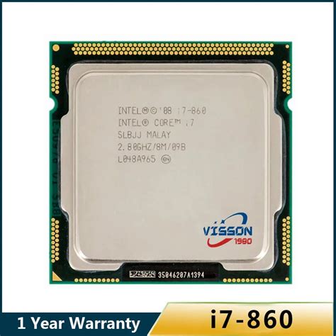 Procesador Intel Core I7 100 Cpu De Cuatro N Cleos Slbjj 860 Ghz 8mb