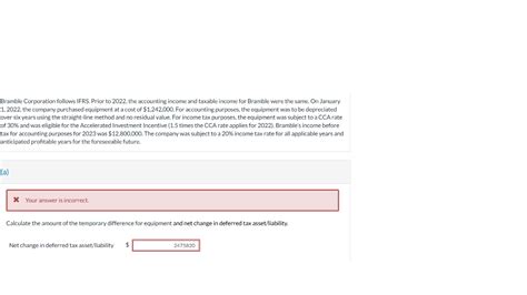 Solved Bramble Corporation Follows IFRS Prior To 2022 The Chegg